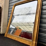 Grand miroir doré Louis Philippe 19eme 121/105