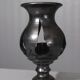 Jean Marais in Vallauris Black glazed candle holder 1970s