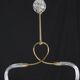 Amazing Art Decò Murano Glass Pendant Chandelier by Ercole Barovier, 1940s