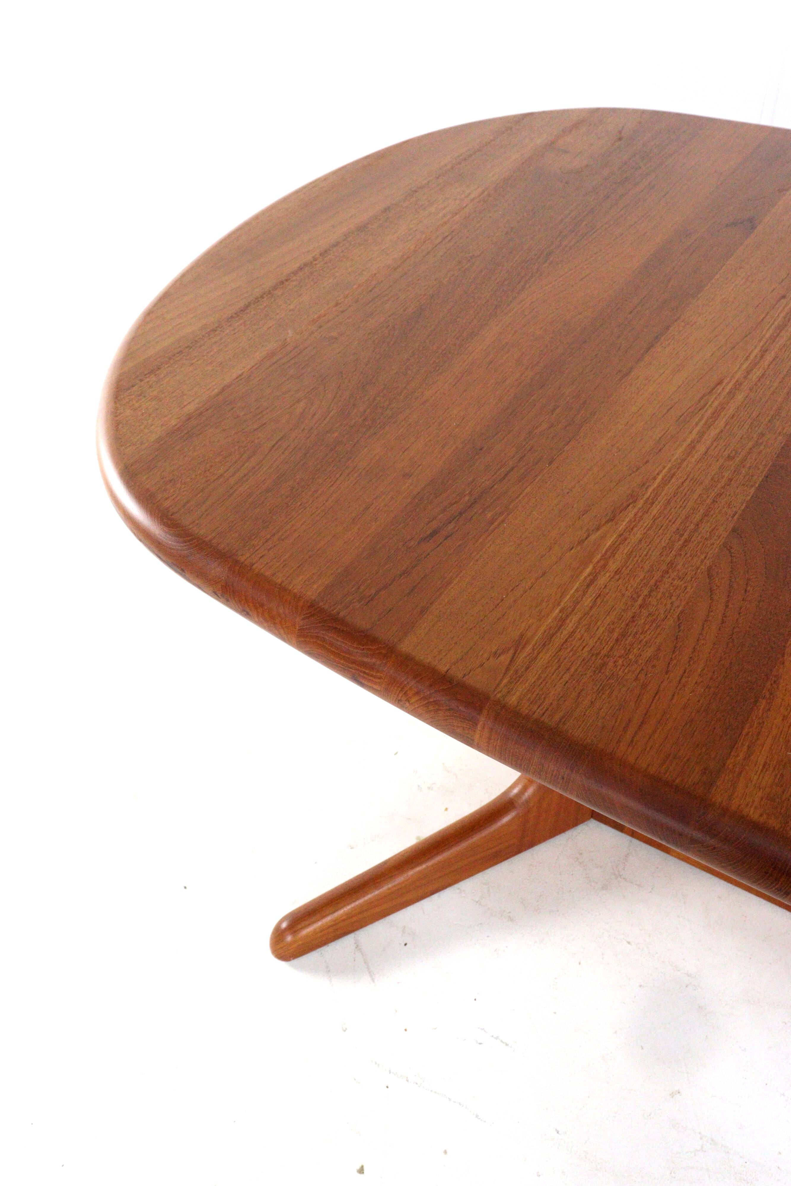 Oval 2x extendable dining table XL 'Nymindegab' - danish design vintage