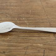 12 silver metal ice spoons, Ercuis