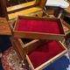 Walnut jewelry cabinet with marquetry decoration, early 19th century, Restoration