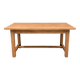 Solid wood table with beautiful natural grains.