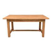 Solid wood table with beautiful natural grains.