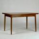 Mid-century dining table walnut vintage 60s Extandable