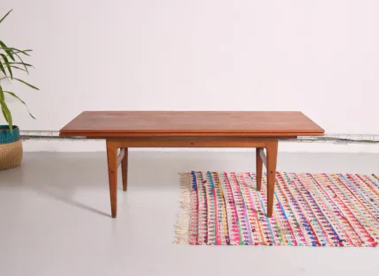 Danish vintage table Kai Kristiansen "Elevator" - convertible high table