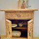 small wooden sideboard with 2 doors