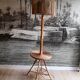 Vintage rattan lamp lamp in 60s