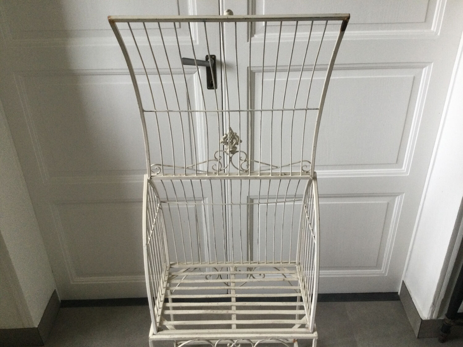 Iron liquor cabinet console table