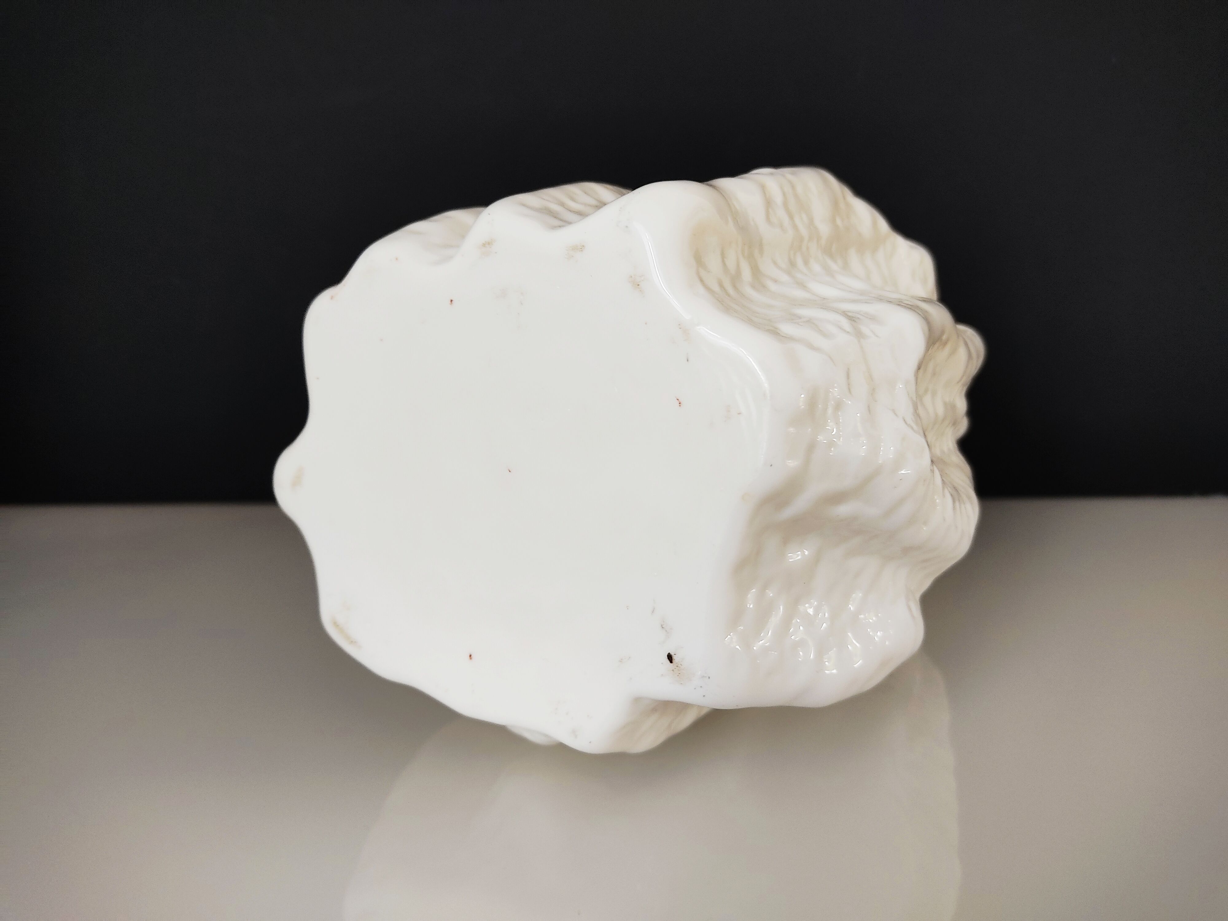 Glass vase in the shape of stone or coral