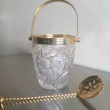 Elegant ice bucket and spoon