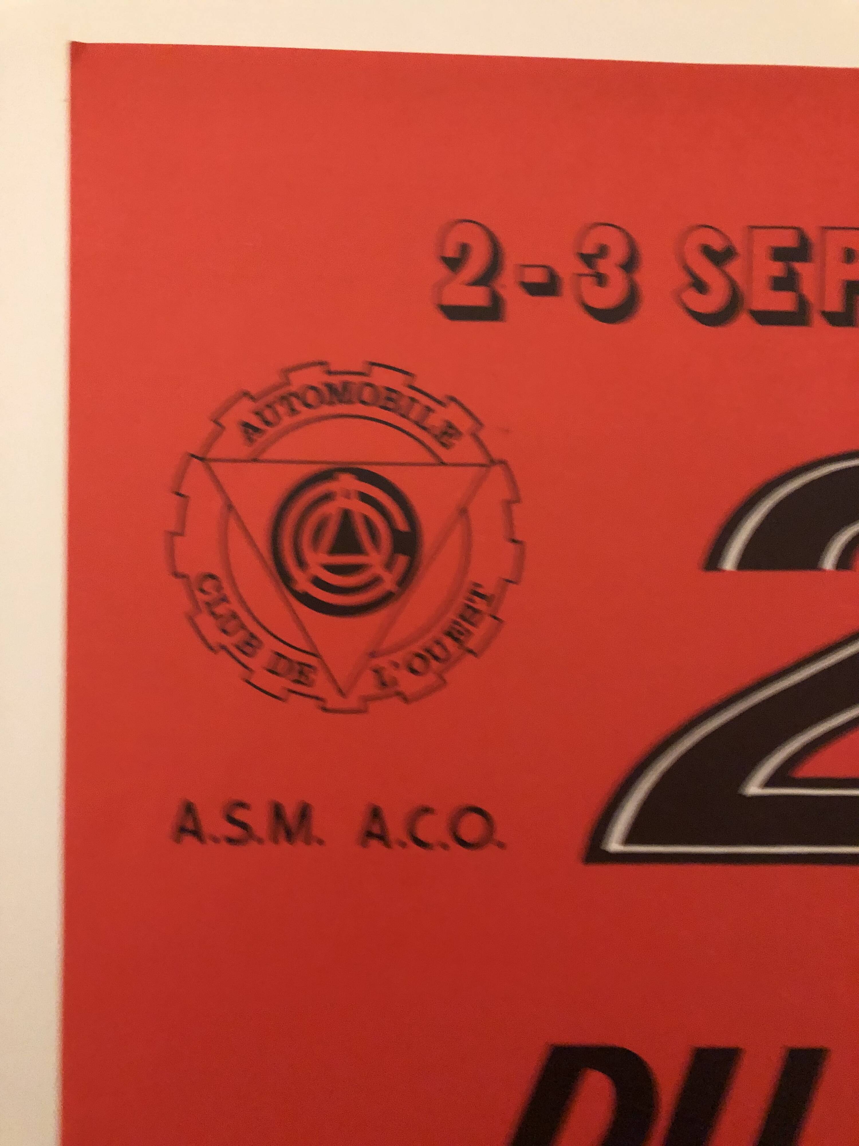 Original poster 24 Hours of Le Mans Cyclos September 2-3, 1978