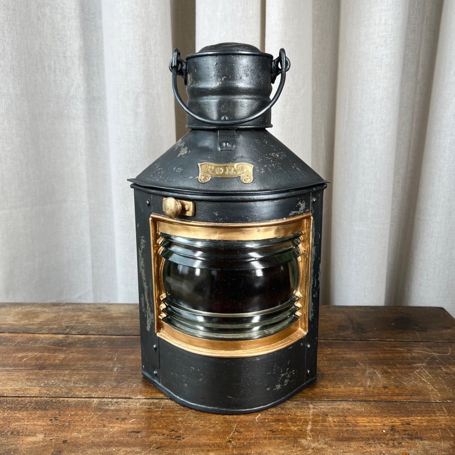 Old lamp "port" marine lamp