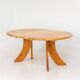 Dining set in pine with 4 chairs by Vamdrup
