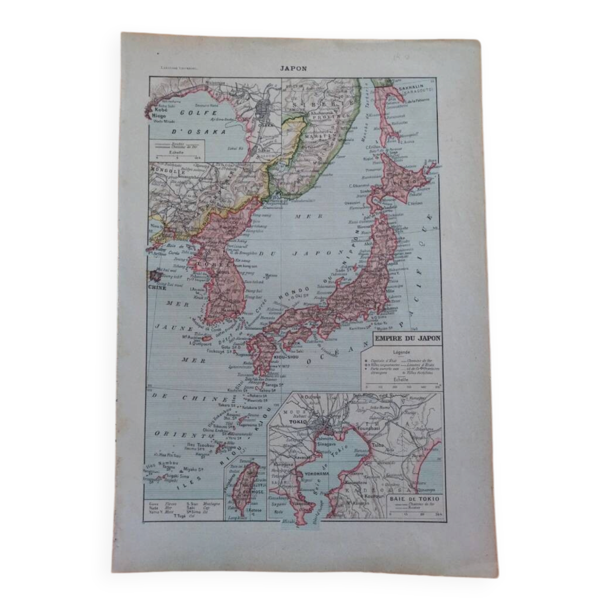 Old map of Japan
