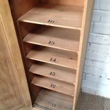 Column sorter, 1 door, raw oak