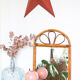Rattan mirror - 64x39cm