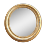Miroir ancien bois doré oval