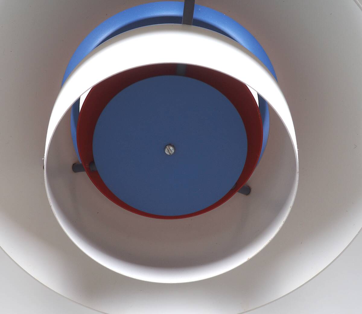 Louis Poulsen PH5 white hanging lamp, 1970s