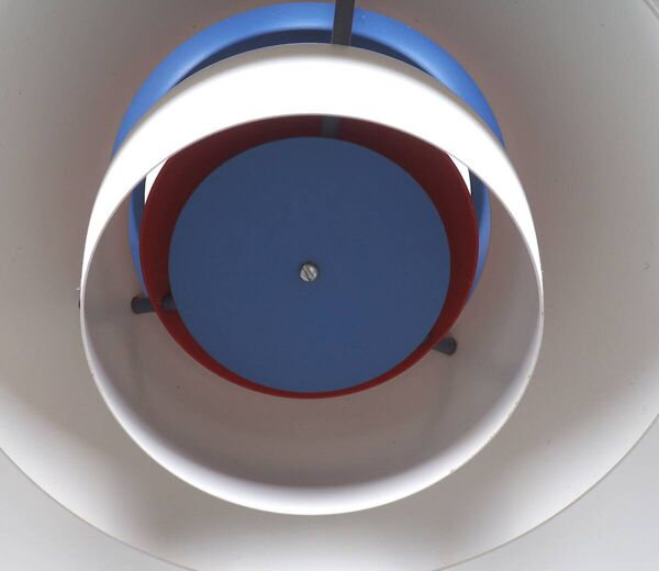 Lampe à suspension blanche Louis Poulsen PH5, années 1970