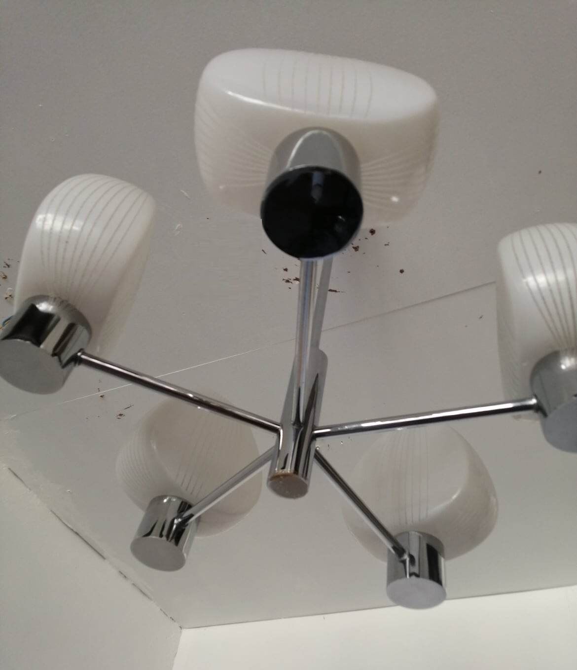 5-spoke chandelier 70s