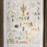 Illustration ancienne JM Vesque "Acrobates"