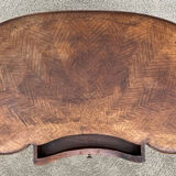 Kidney pedestal table