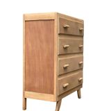 Commode art déco bois brut