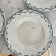 Ironstone set of 5 deep plates St Amand