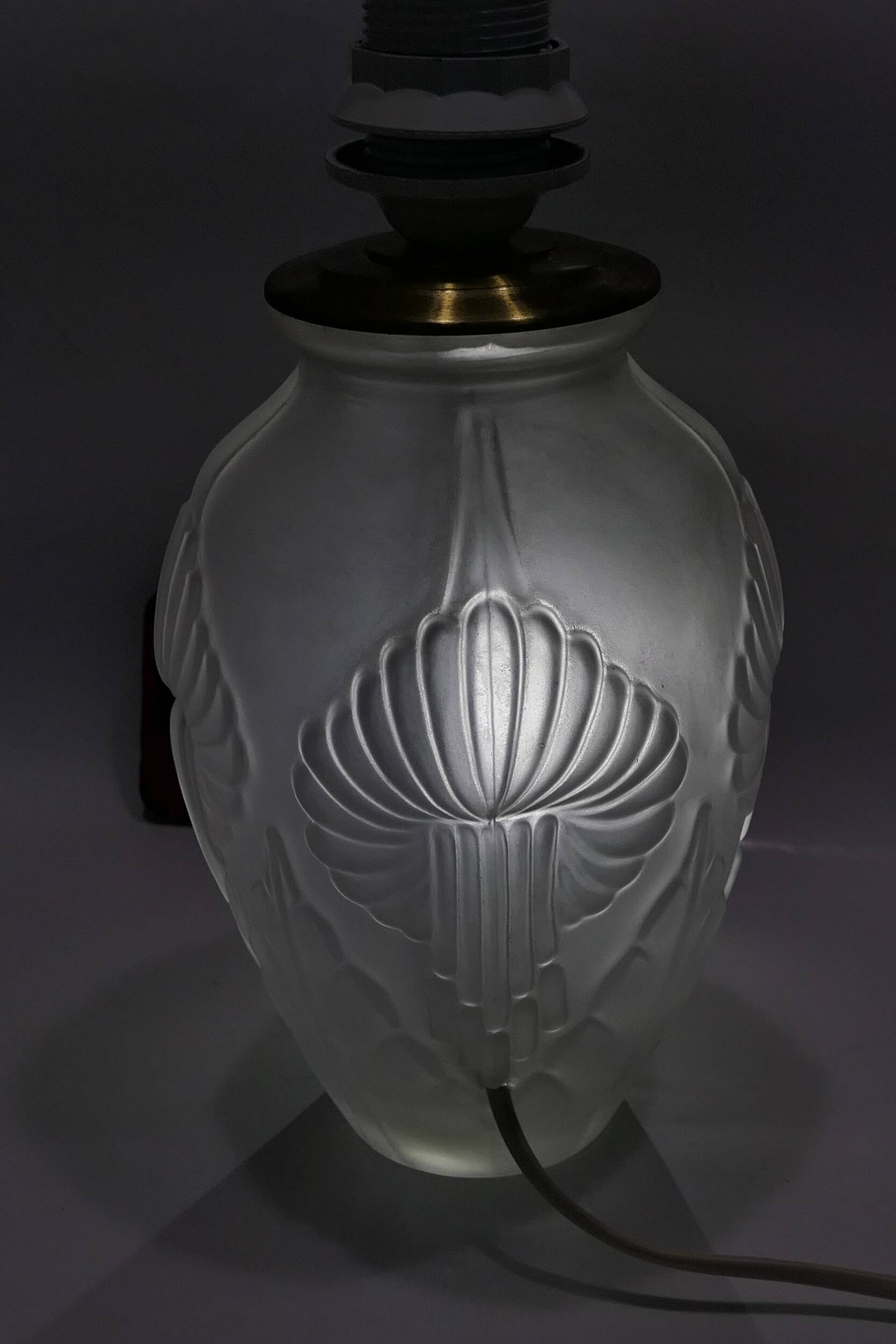 Rare table lamp base Maison Le Dauphin 1960-70