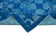 Handmade carved anatolian 1980s 216 cm x 316 cm blue carpet