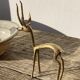 1970s gilded brass antelope