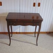 Secretary with mechanism - 4 secret drawers - lock - marquetry chessboard - 1950