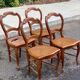 4 chaises à manger cannées Louis Philippe du 19ème