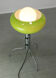 Lampadaire en verre vert vert italien du milieu du siècle
