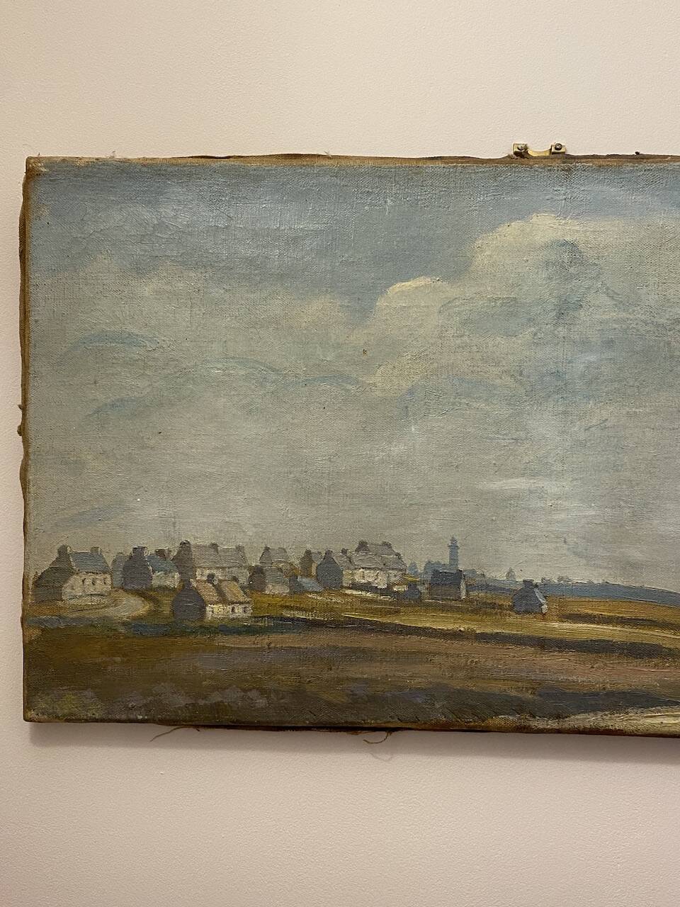 Tableau ancien , paysage breton signé, début XX siècle