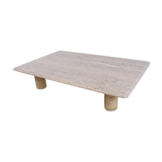 Travertine coffee table design Angelo Magiarotti  italy
