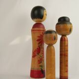 Set of 3 kokeshi (large size)