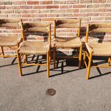 4 vintage chairs Dordogne model by Robert Sentou