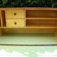 Old oak vintage writing desk 60