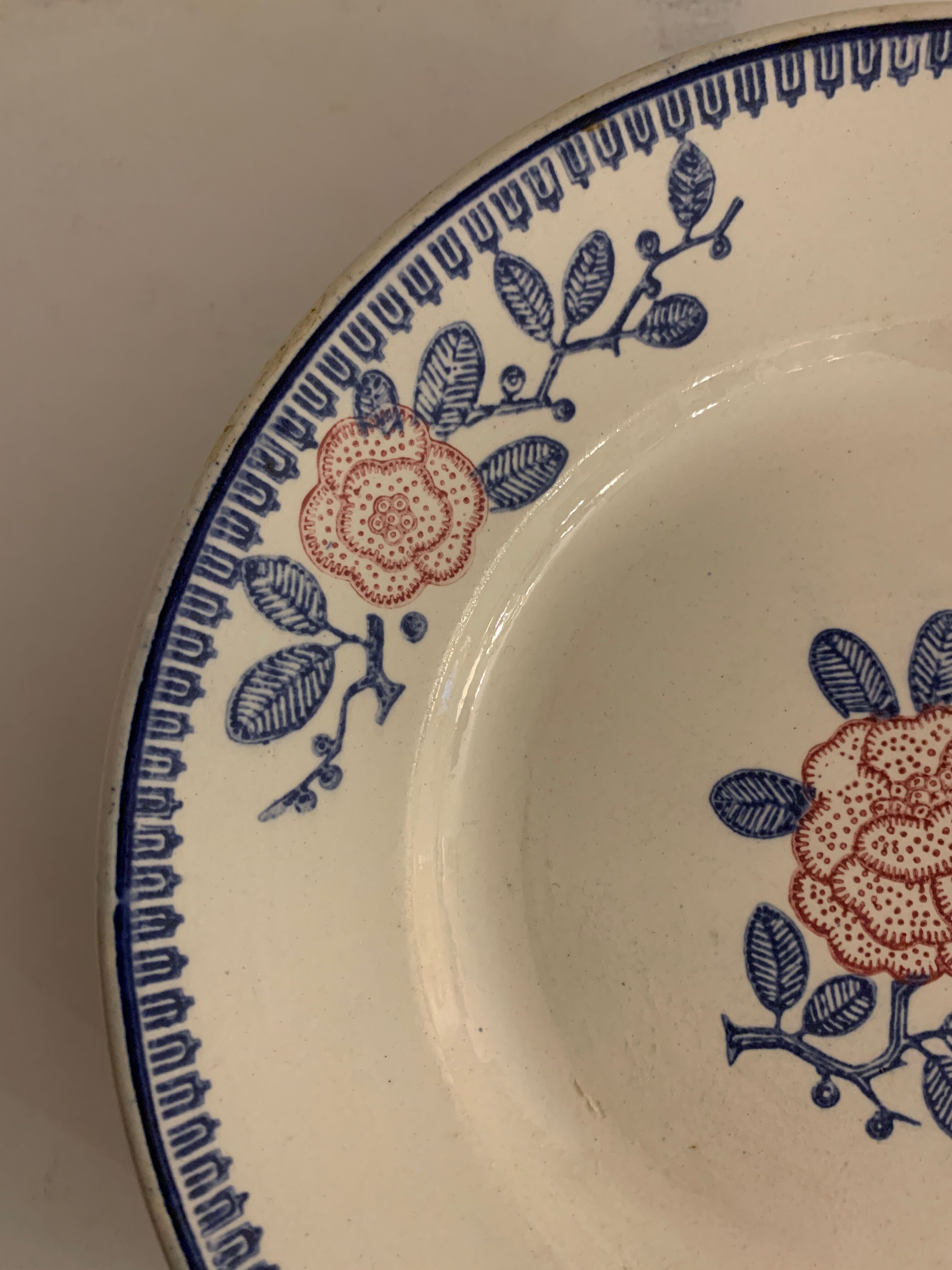 5 Longwy dessert plates, Venice model, art deco