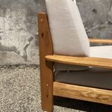 Solid elm armchair