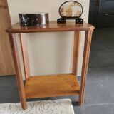 Art Deco selette in solid walnut