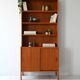 Vintage Scandinavian Teak Bookcase with Exposed Joinery