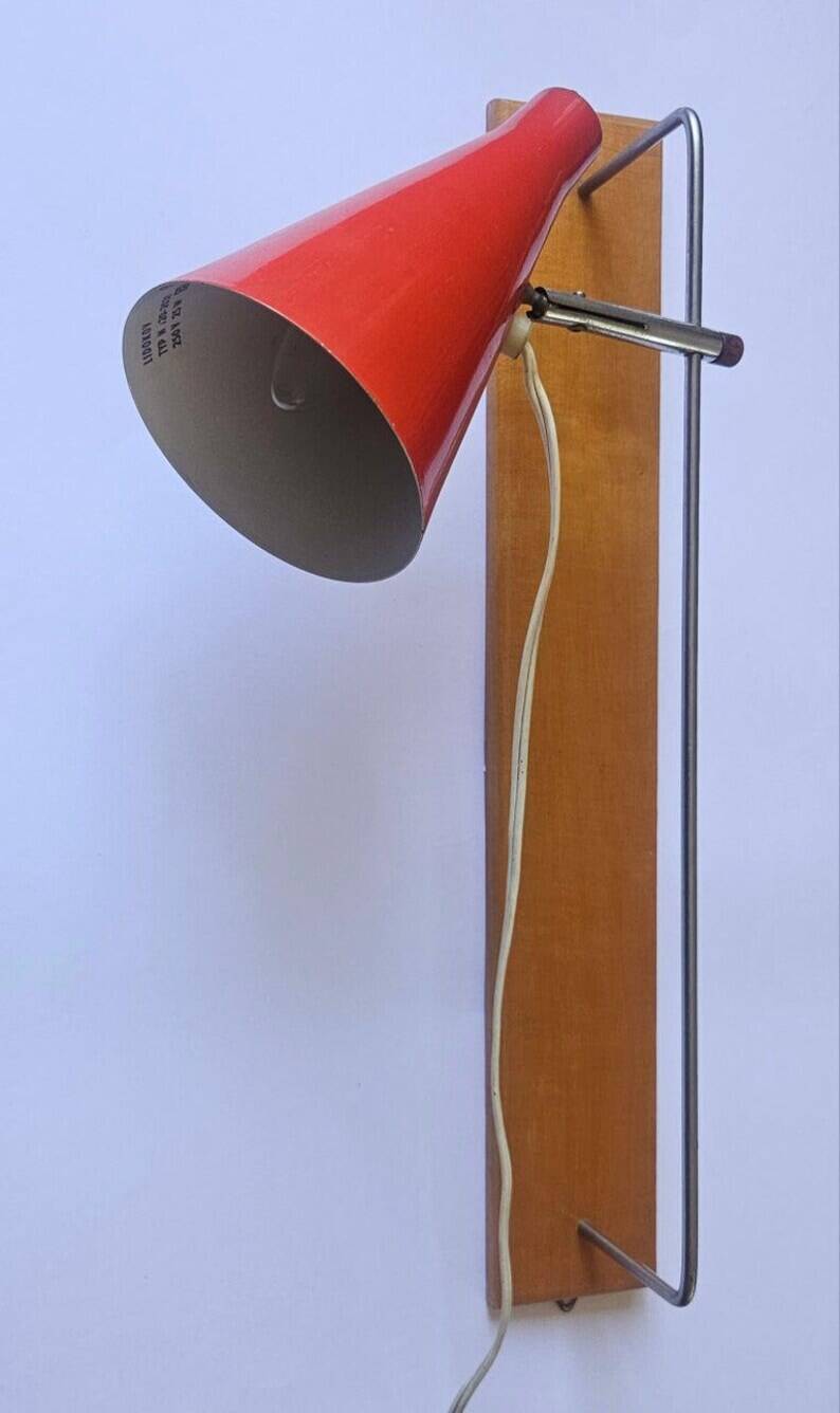 Rare Midcentury Wall Lamp Lidokov in style of Stilnovo, 1960s