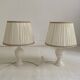 Pair of vintage 1970s alabaster table lamps