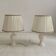 Pair of vintage 1970s alabaster table lamps