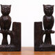 Vintage Owl Bookends Wood Spain, 1960s