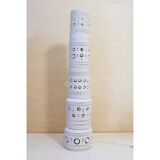 Georges Pelletier, totem floor lamp in white earth.