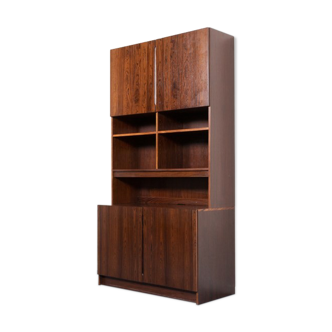 Vintage Danish walnut veneer cabinet from the 1970s